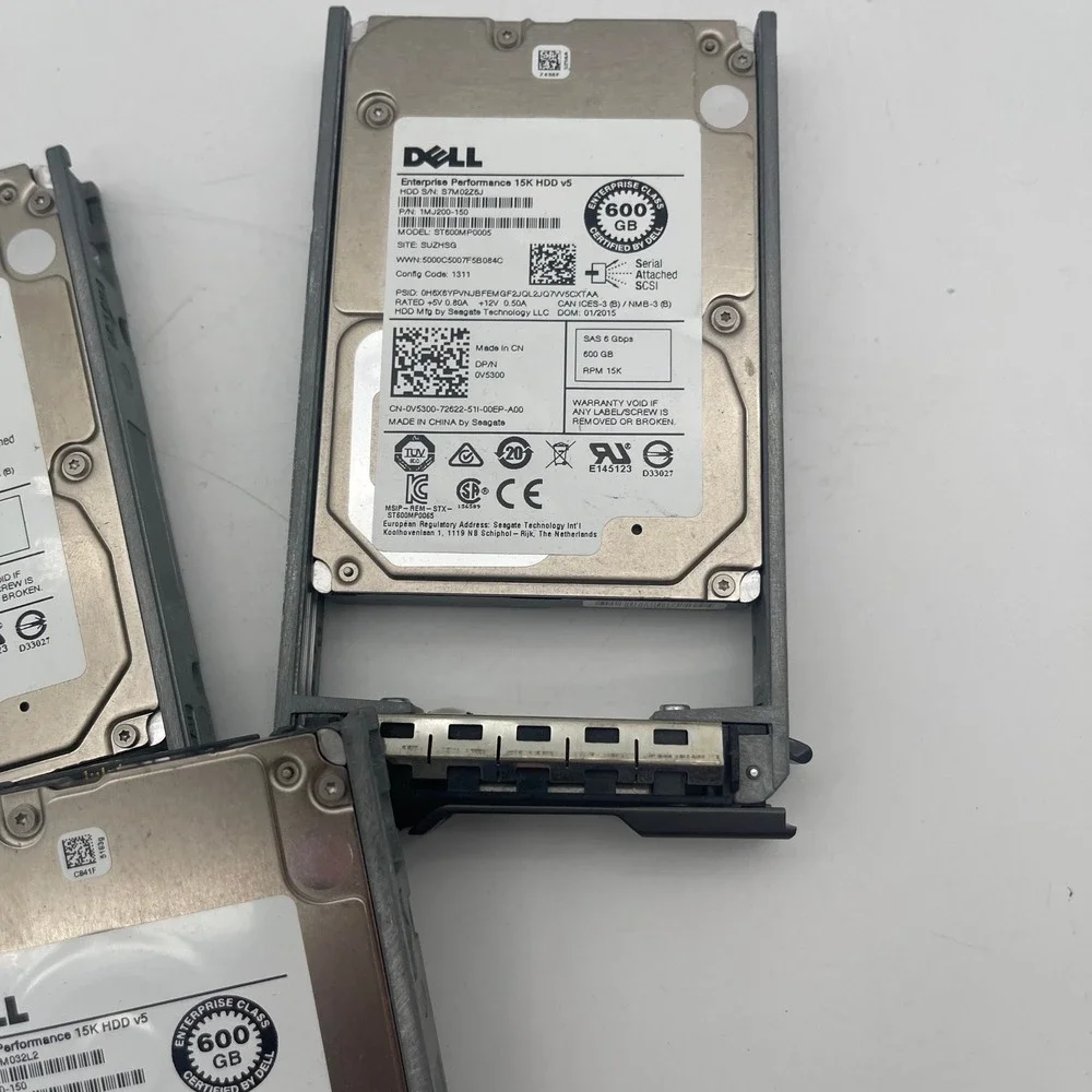 Lot of 4 Dell 600GB 15K SAS 6Gbps 2.5